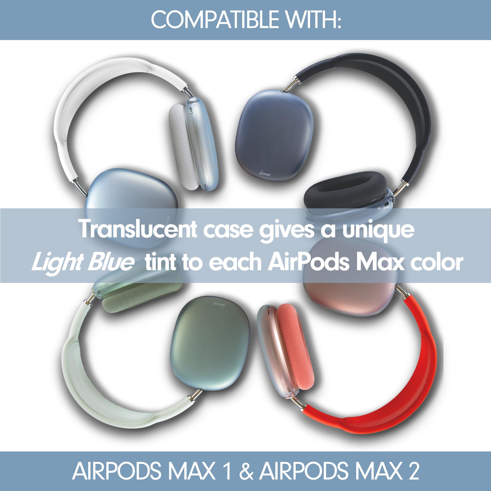 Amazon | Sonix AirPods Maxヘッドフォン用保護ケースカバー (つや消し